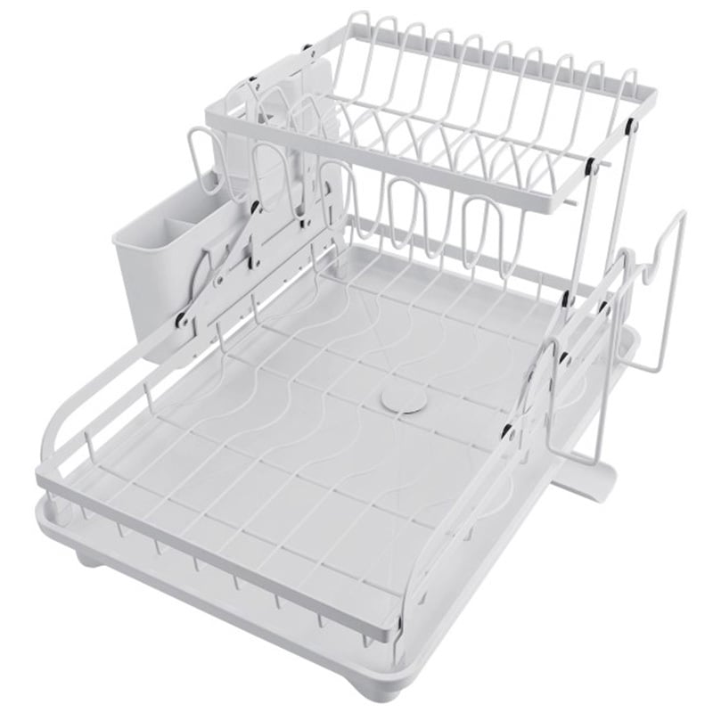 Porcia 2 Tier Foldable Dish Drying Rack