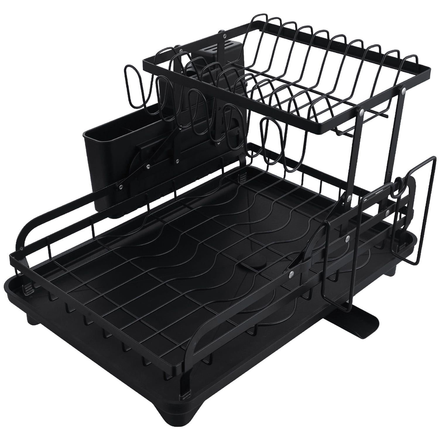 Porcia 2 Tier Foldable Dish Drying Rack