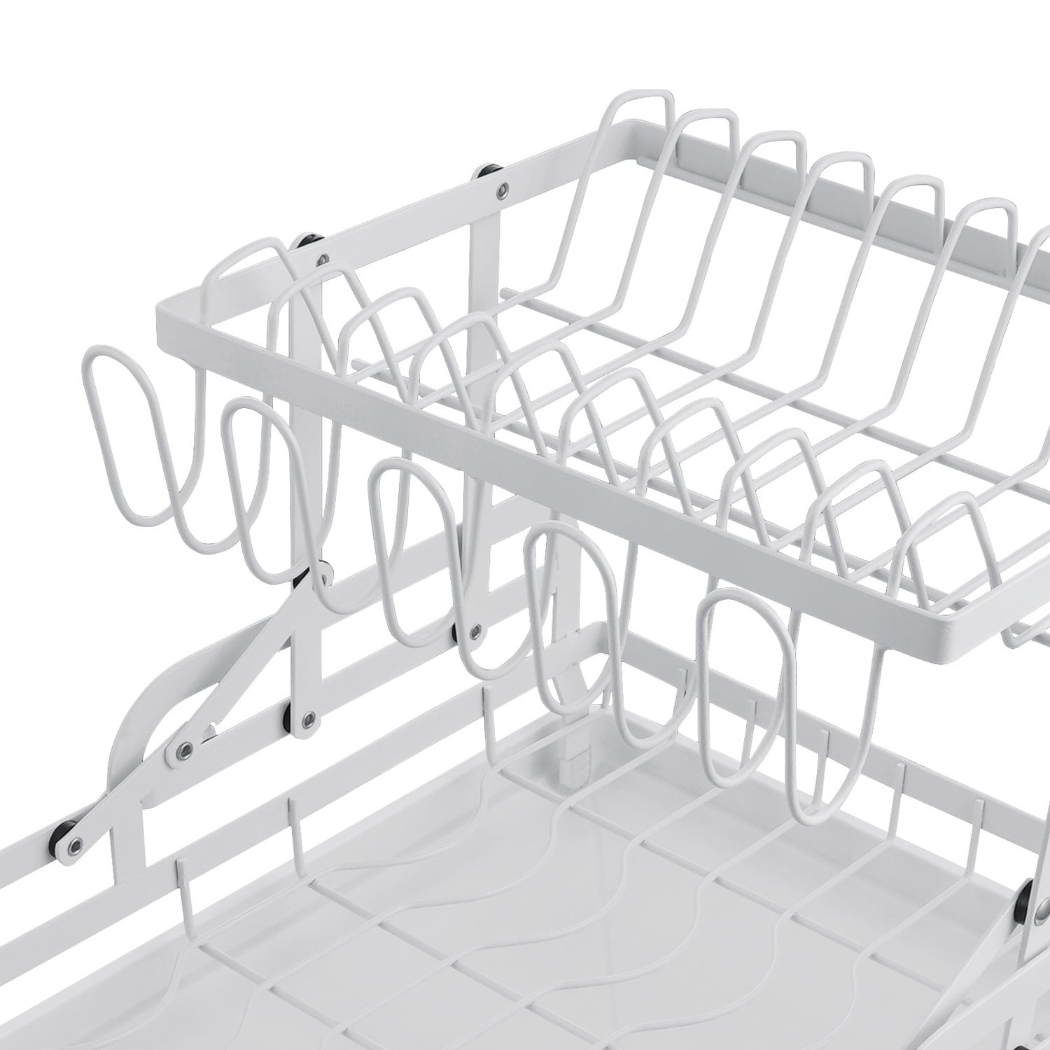 Porcia 2 Tier Foldable Dish Drying Rack