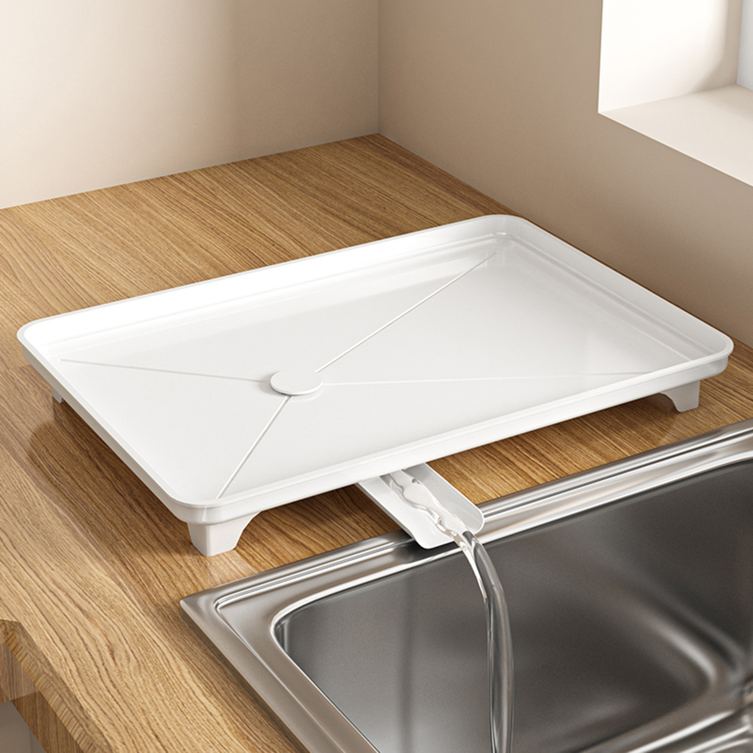 Porcia 2 Tier Foldable Dish Drying Rack