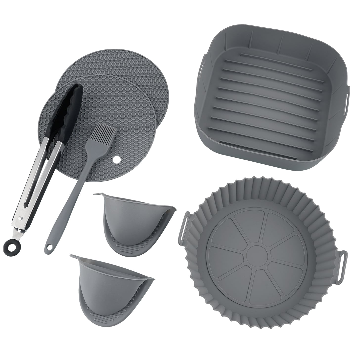 7 Piece Silicone Air Fryer Accessory Set