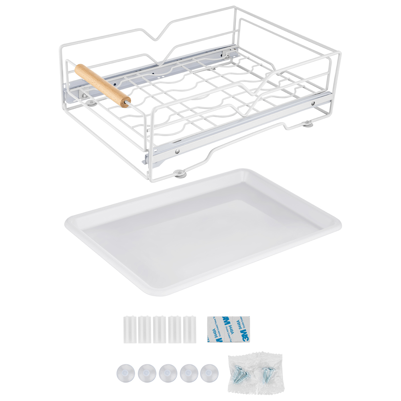 White Grayson Bowl Drying Rack