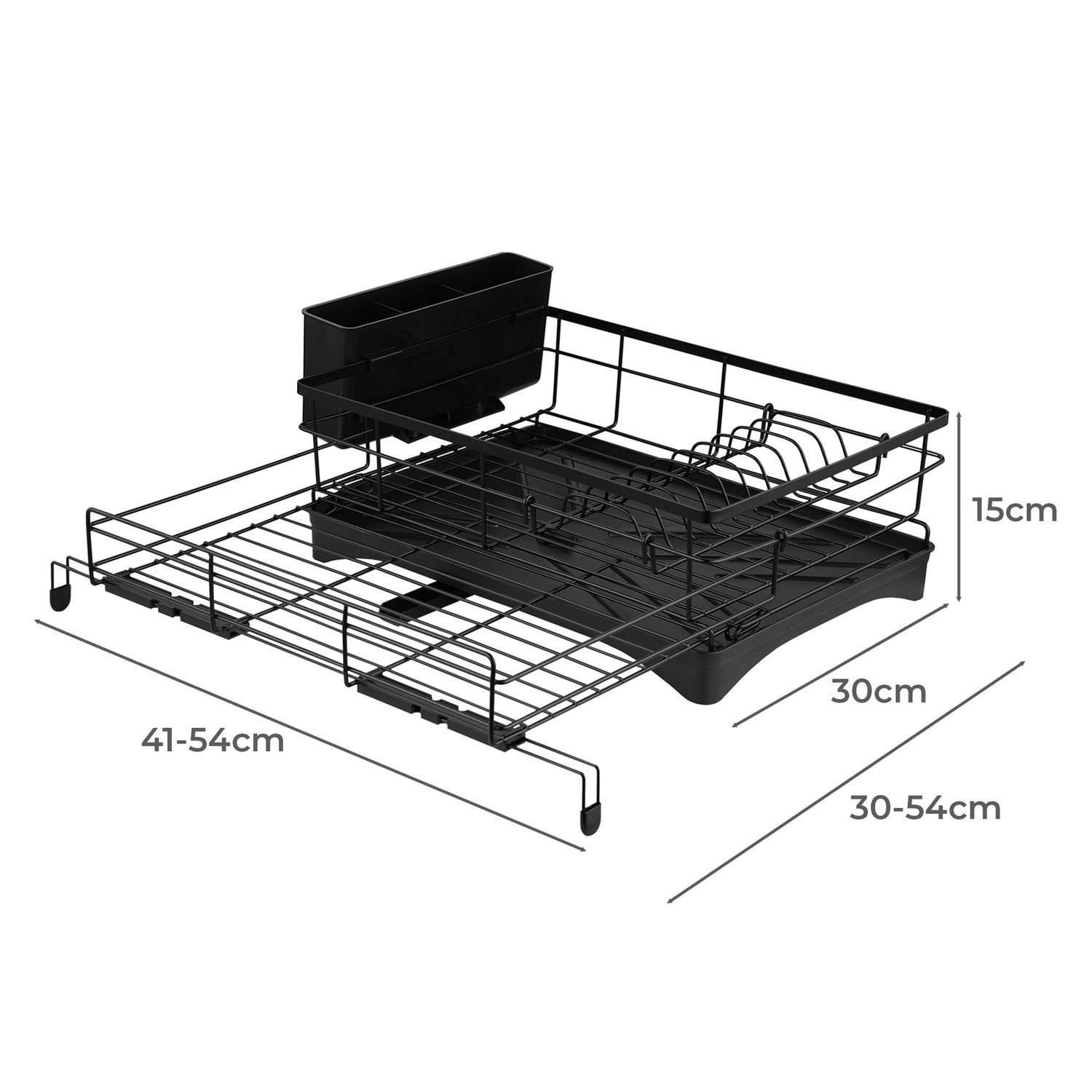 Naleah Expandable Steel Dish Drying Rack