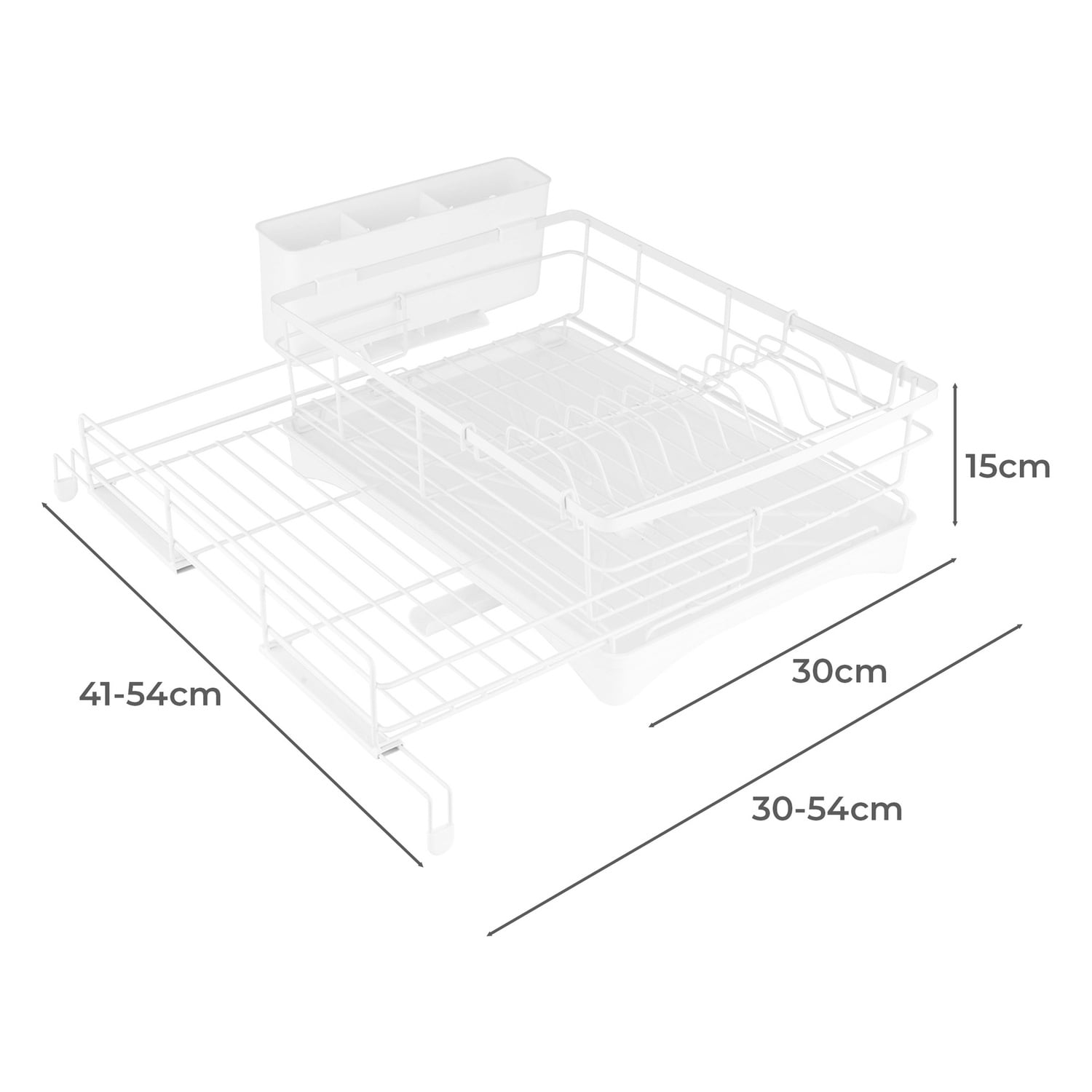 Naleah Expandable Steel Dish Drying Rack