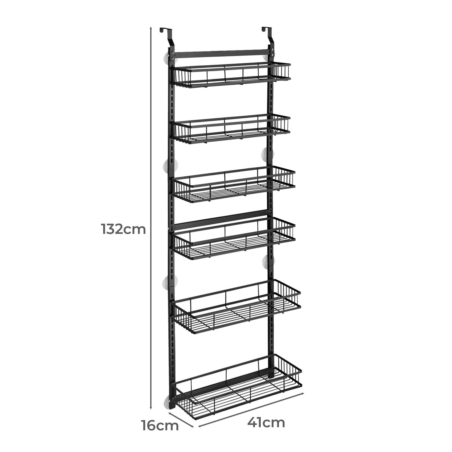 6 Tier Percy Steel Over-the-Door Shower Caddy