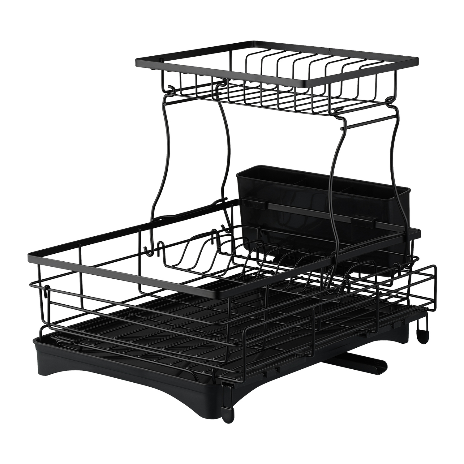 Basion 2 Tier Expandable Stainless Steel Dish Drying Rack