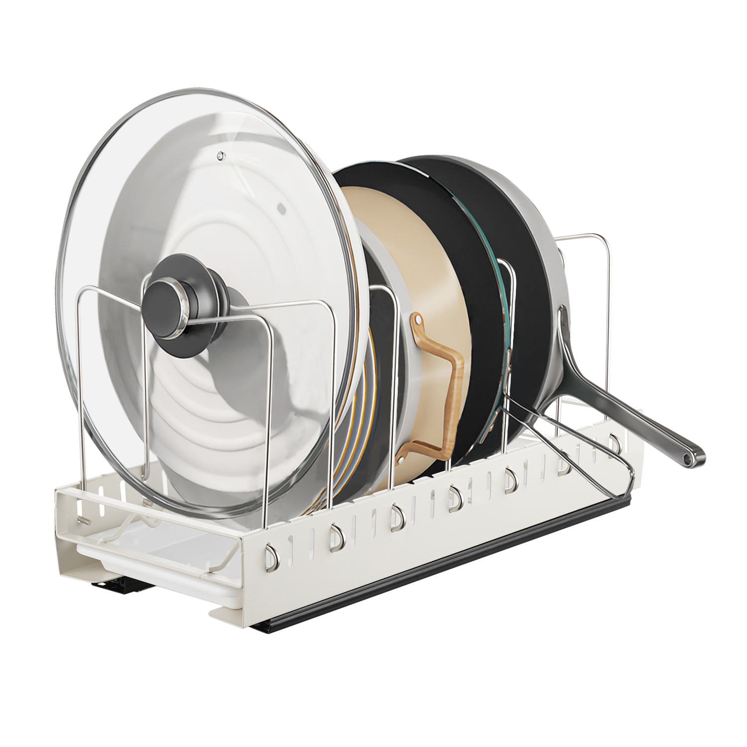 Alphie 2 Tier Pull-Out Kitchen Storage