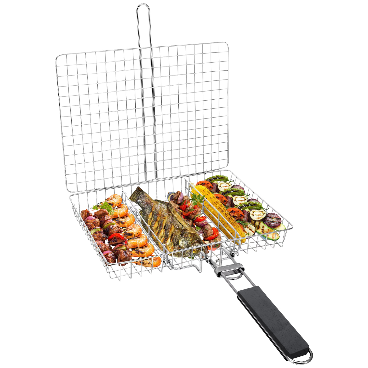 Pauly Rectangular Stainless Steel Grill Basket