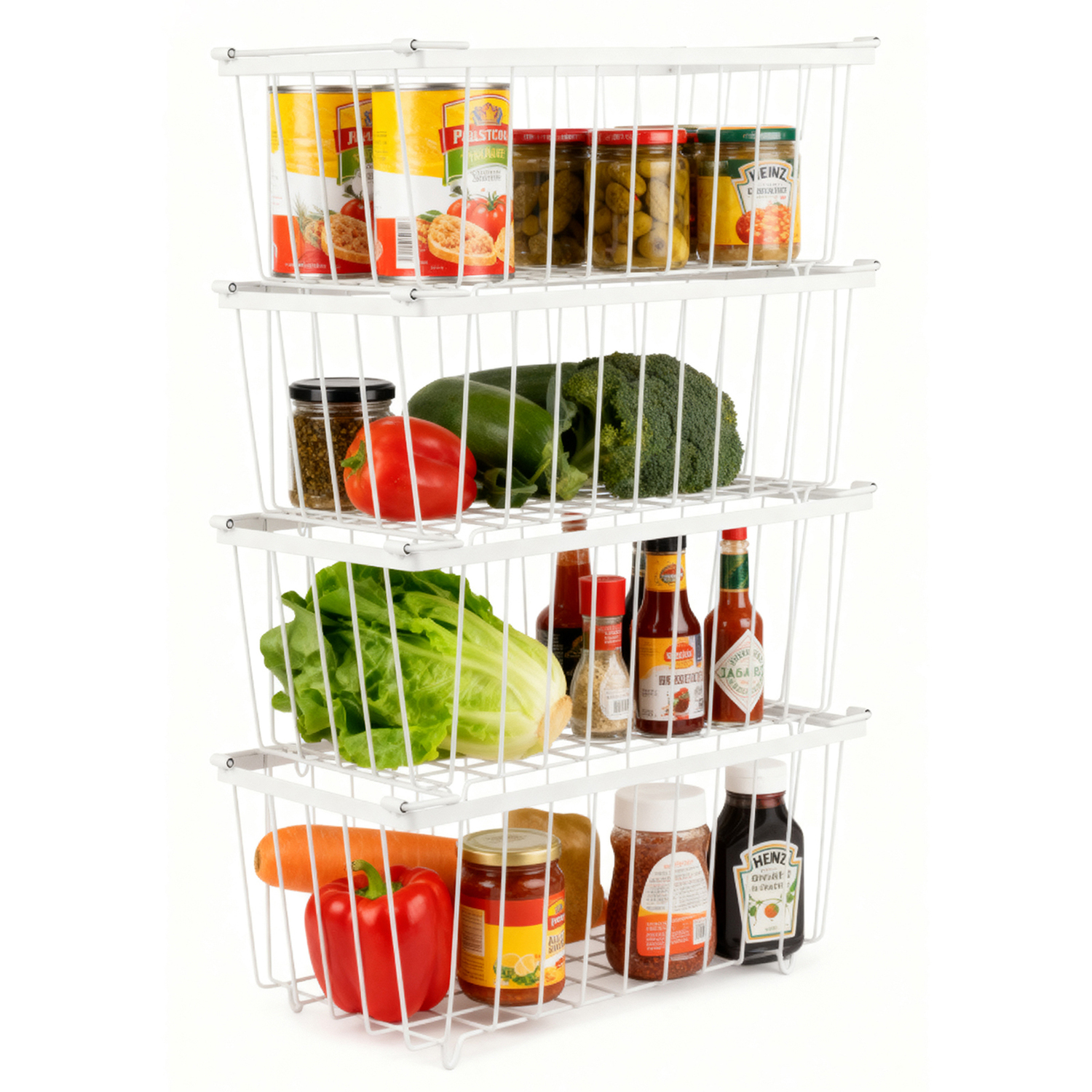 Palermo I Stackable Freezer Storage Baskets