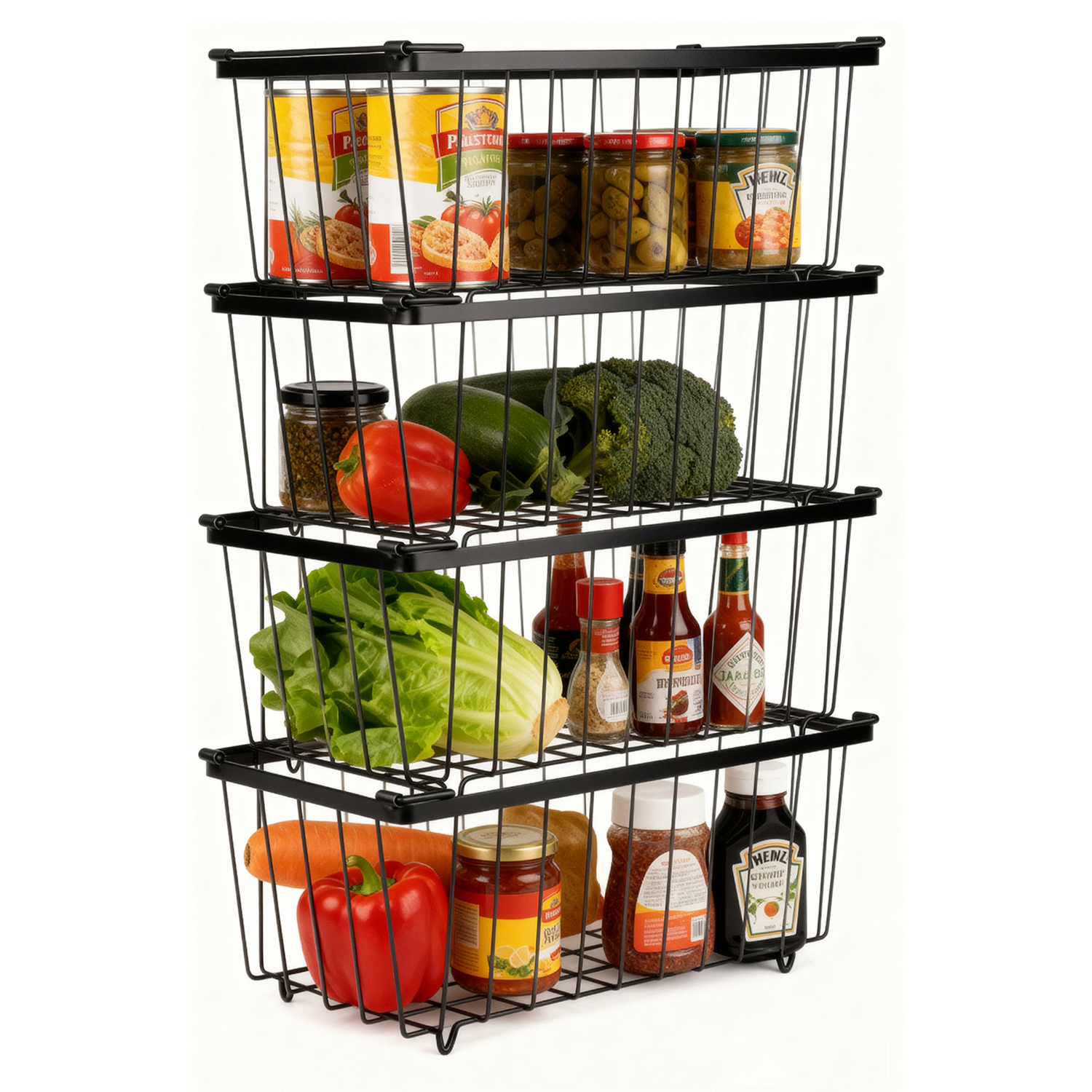 Palermo I Stackable Freezer Storage Baskets