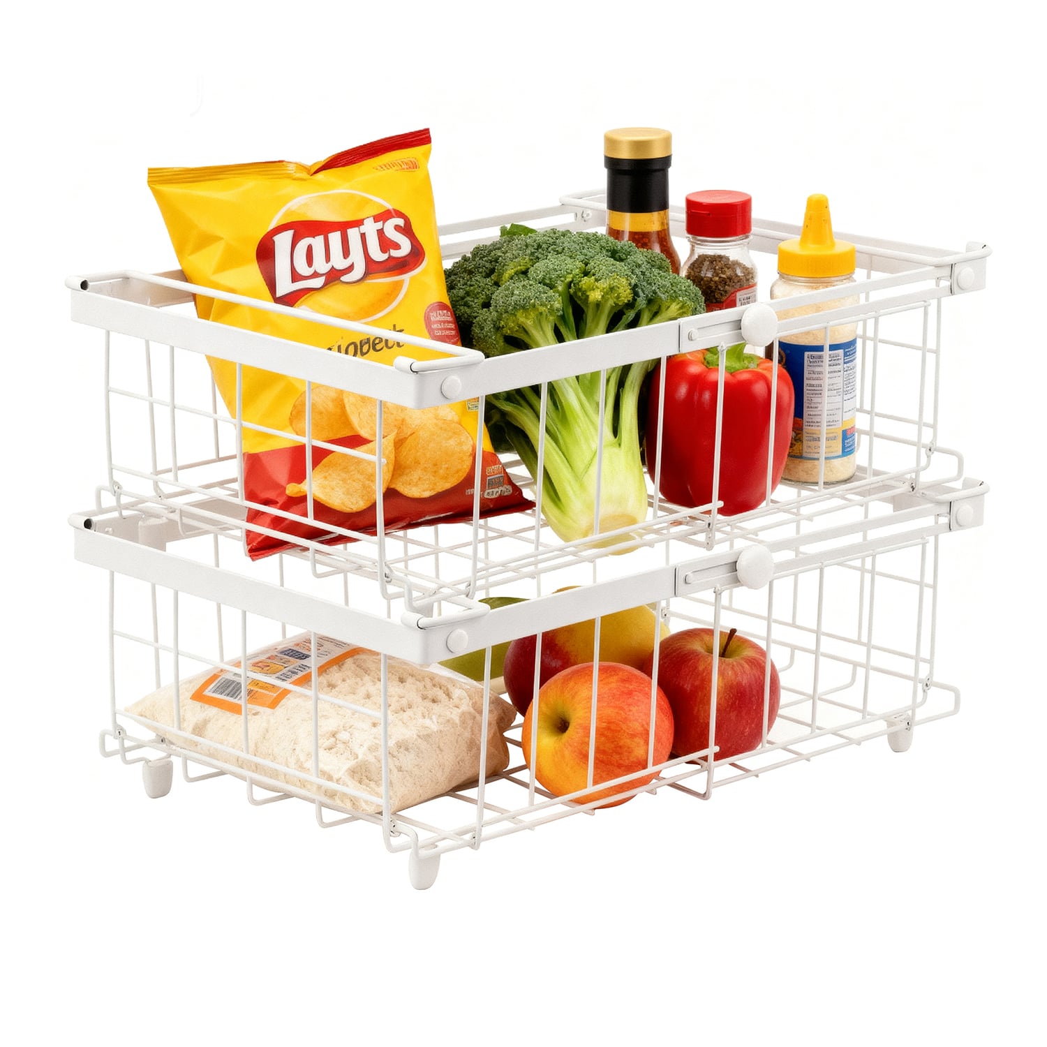 Palermo Retractable Freezer Storage Baskets