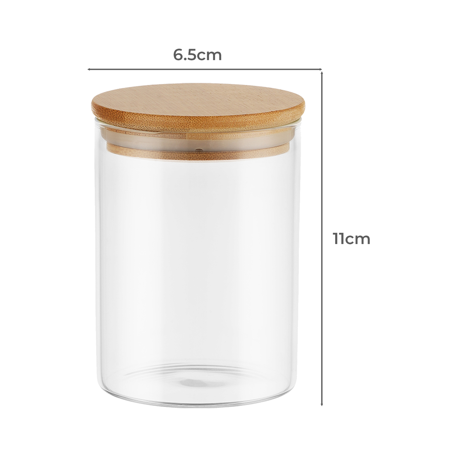 Alto 300ml Borosilicate Glass Storage Jars