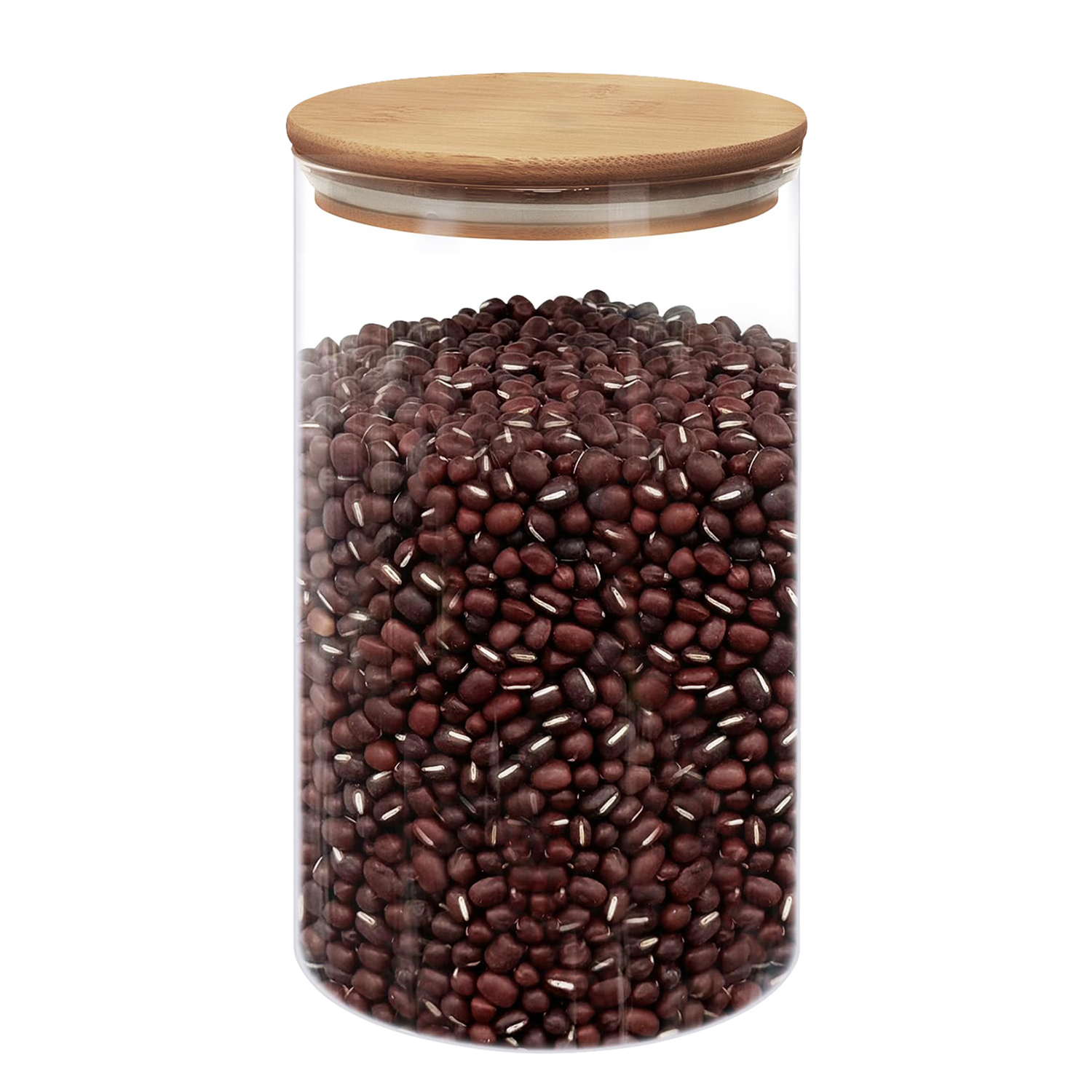 6 Piece Alto Borosilicate Glass Storage Jar Set