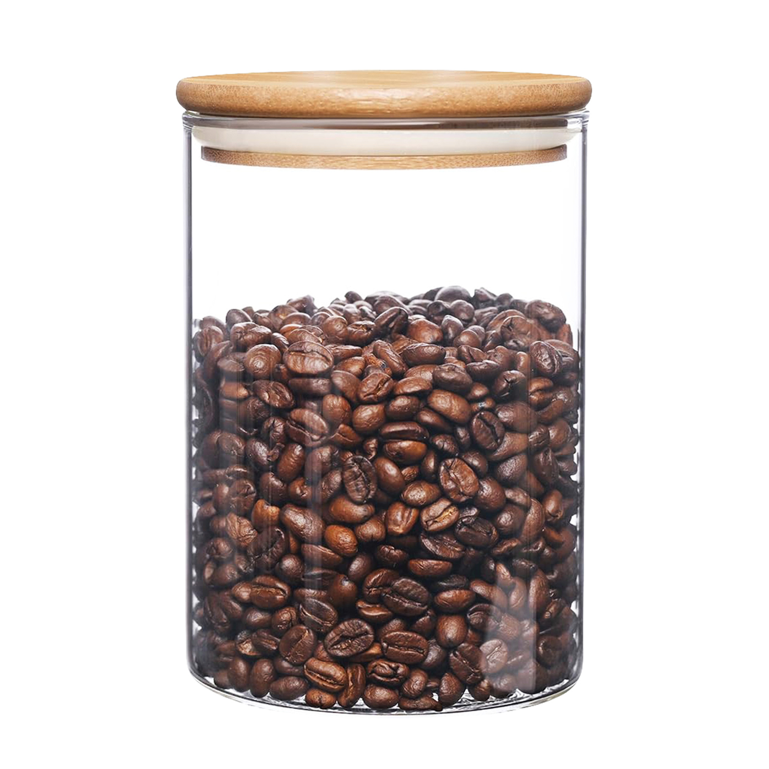 6 Piece Alto Borosilicate Glass Storage Jar Set