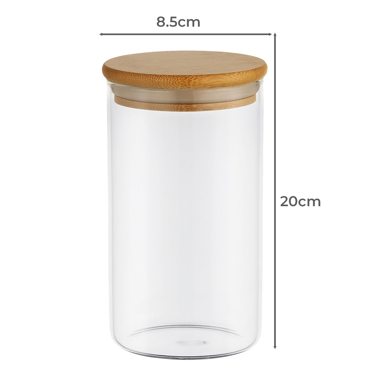 Alto 750ml Borosilicate Glass Storage Jars