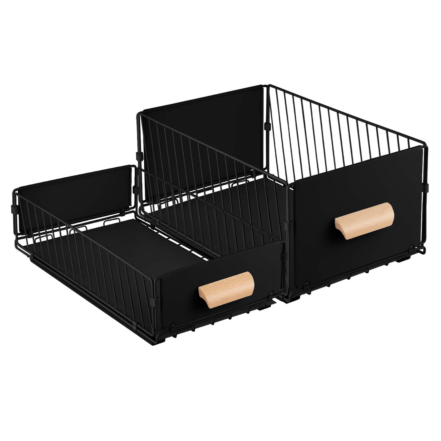 2 Piece Ophelia Pull-Out Kitchen Storage Rack Set