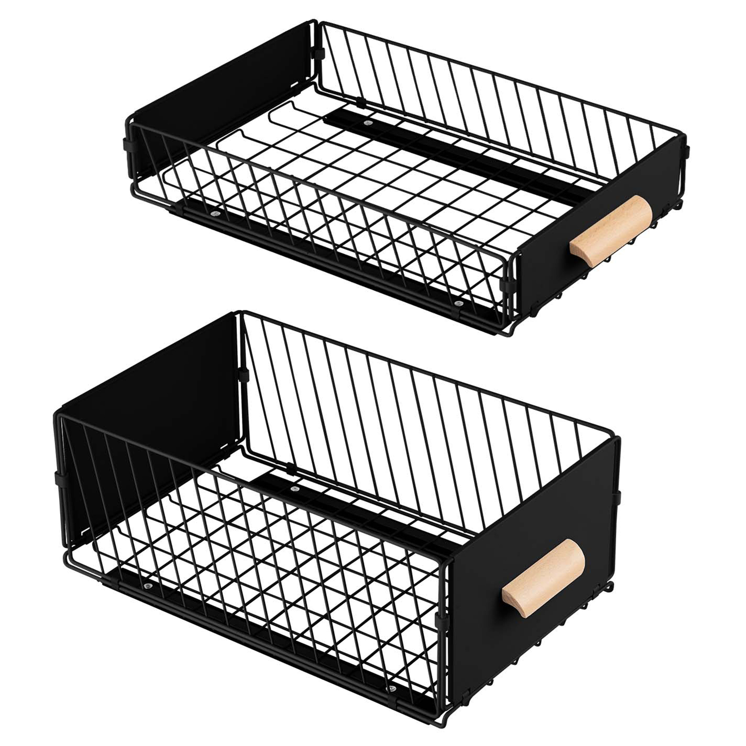 2 Piece Ophelia Pull-Out Kitchen Storage Rack Set