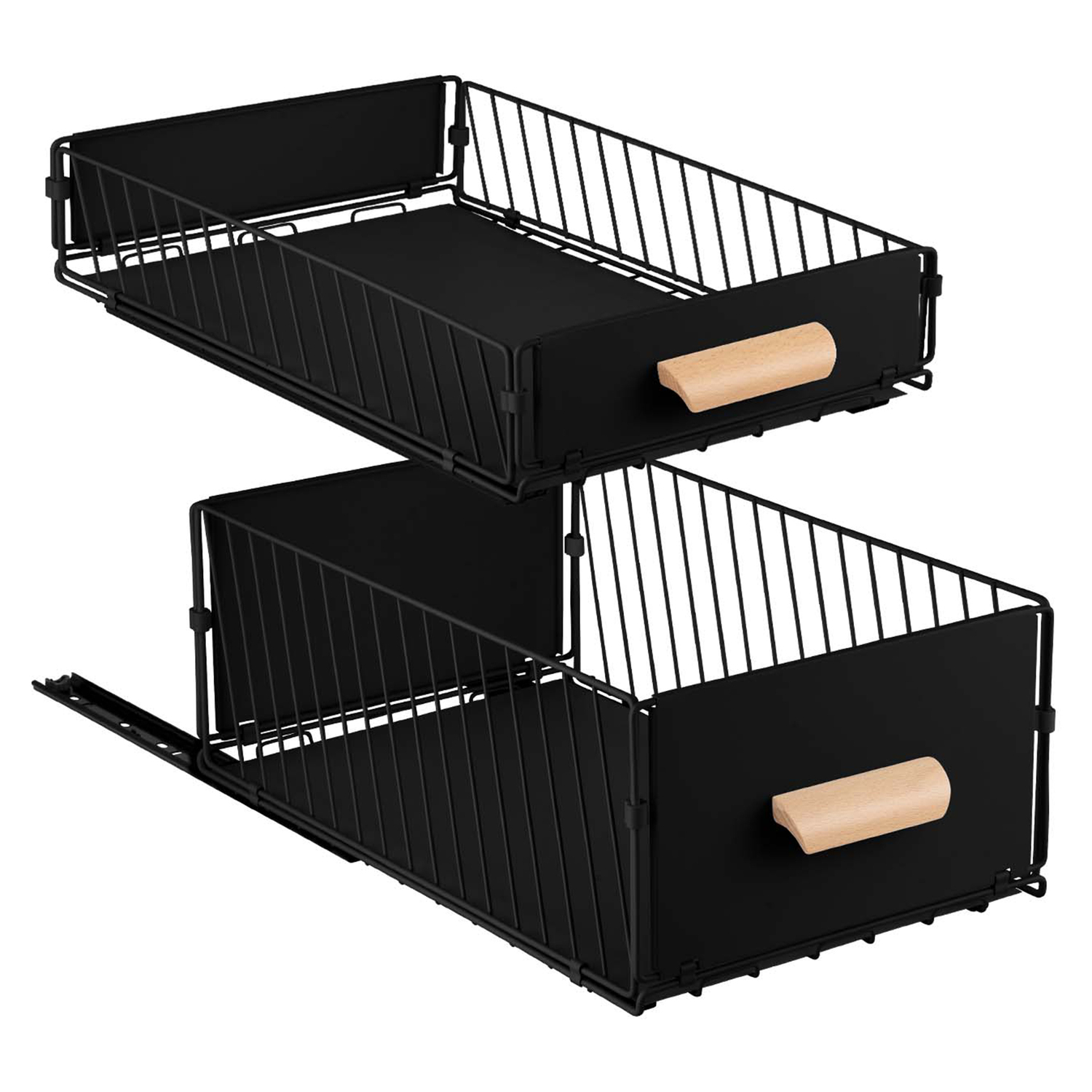 2 Piece Ophelia Pull-Out Kitchen Storage Rack Set
