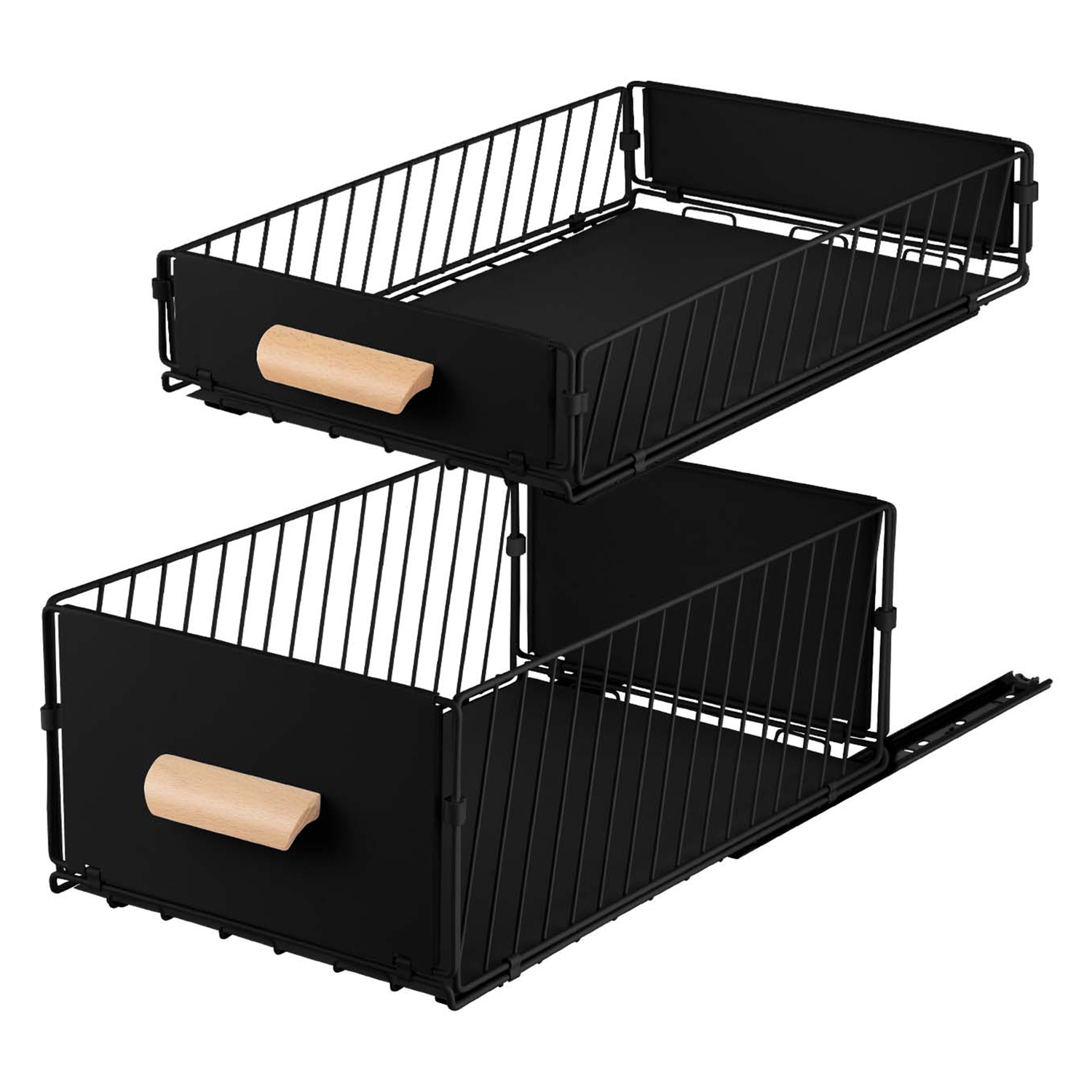 2 Piece Ophelia Pull-Out Kitchen Storage Rack Set