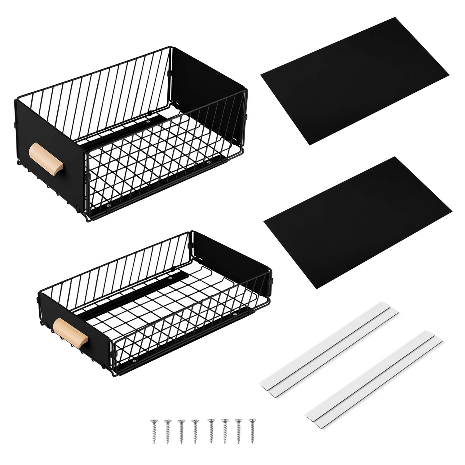 2 Piece Ophelia Pull-Out Kitchen Storage Rack Set