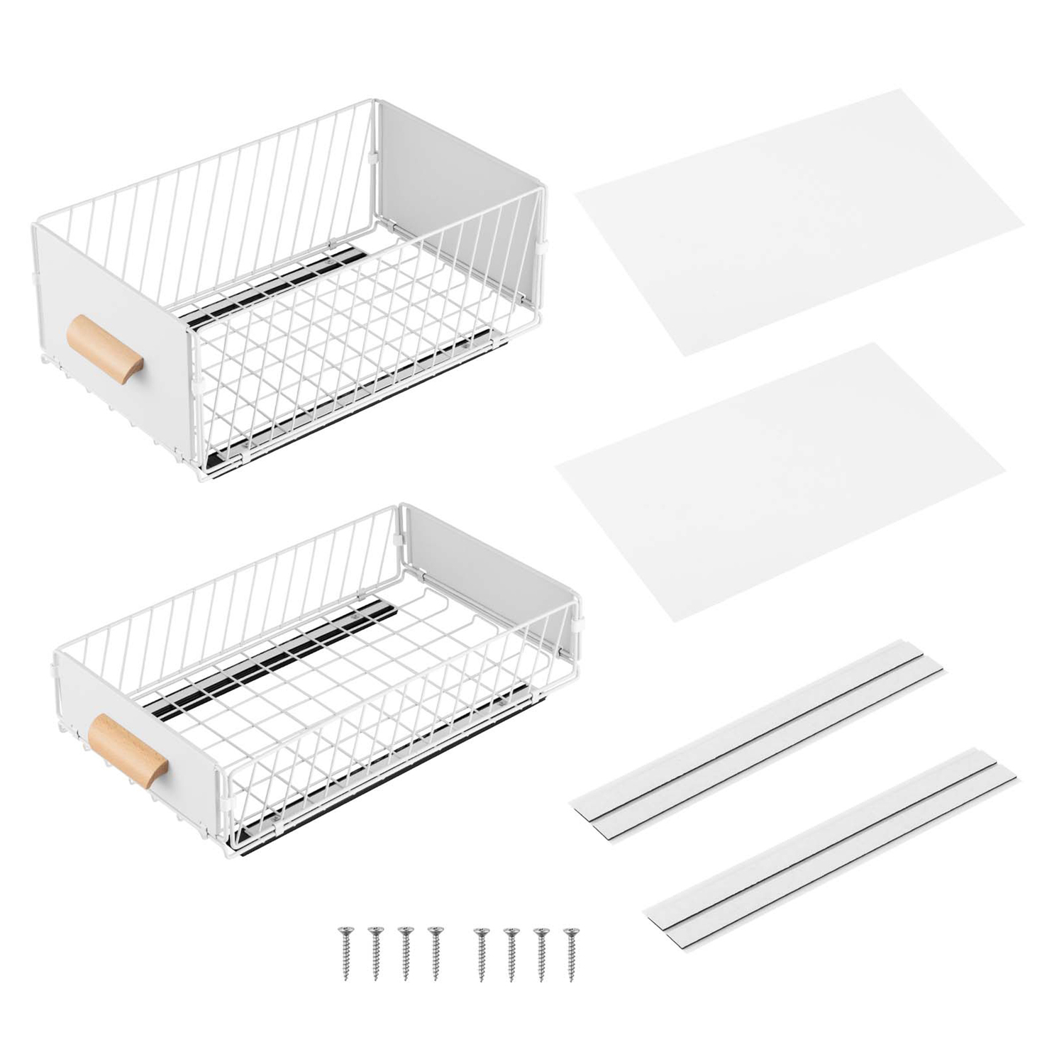 2 Piece Ophelia Pull-Out Kitchen Storage Rack Set