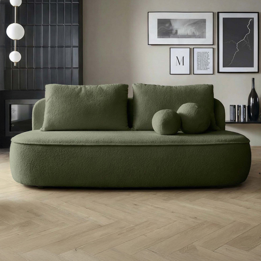 Nancy 3 Seater Boucle Sofa with Storage
