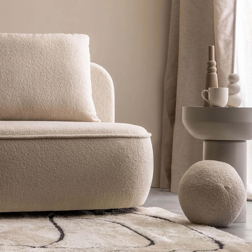 Nancy 3 Seater Boucle Sofa with Storage
