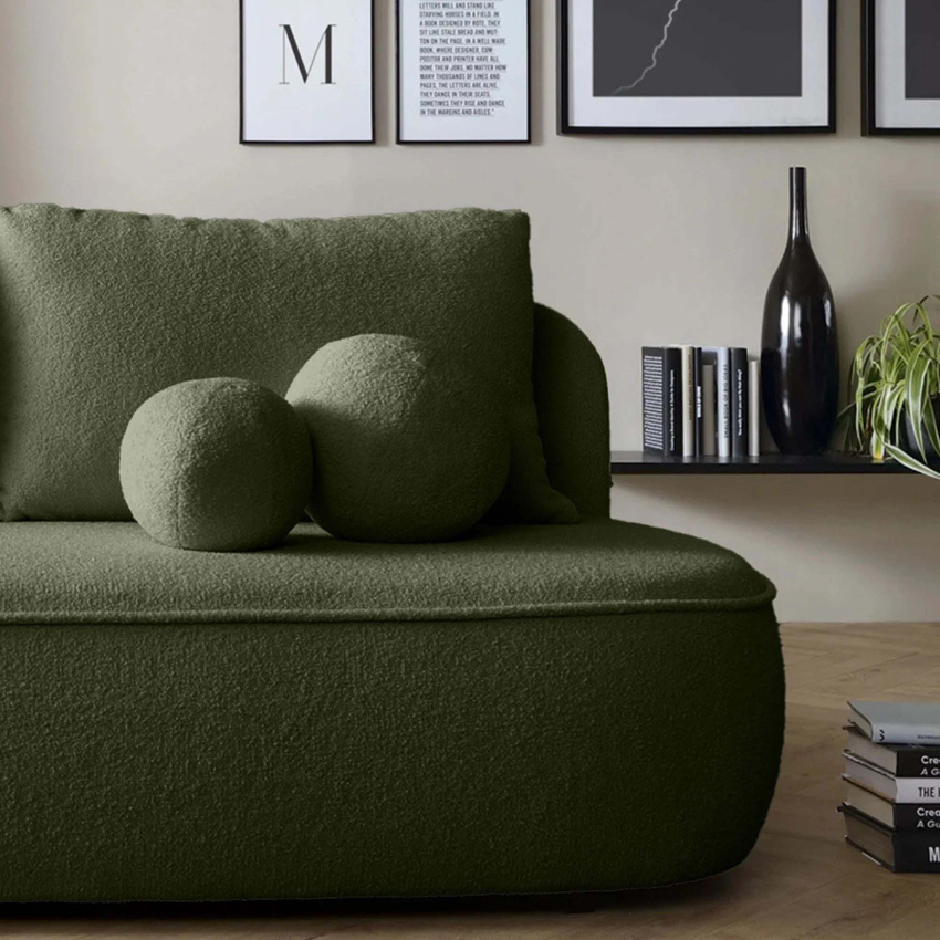 Nancy 3 Seater Boucle Sofa with Storage