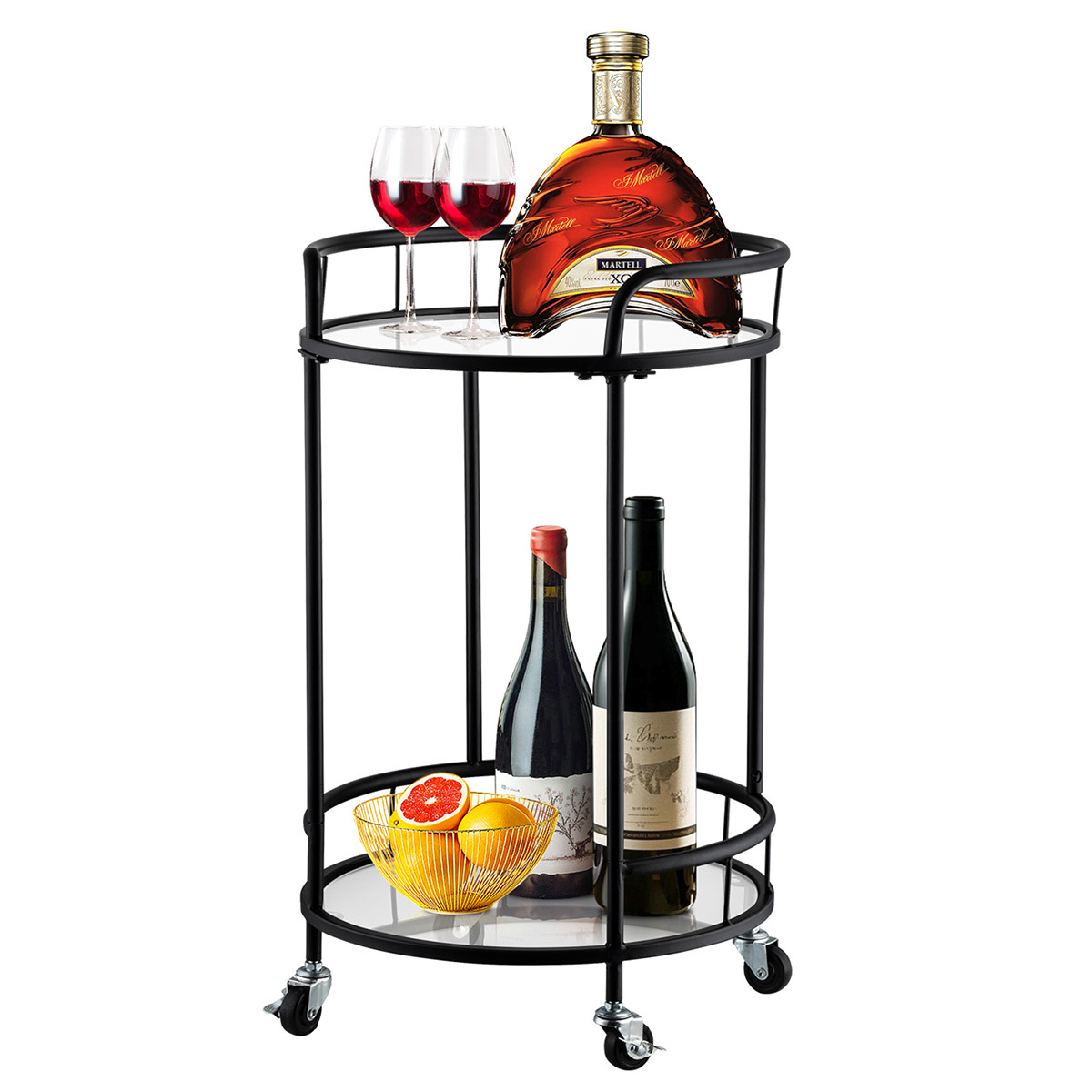Atecco 2 Tier Drinks Trolley