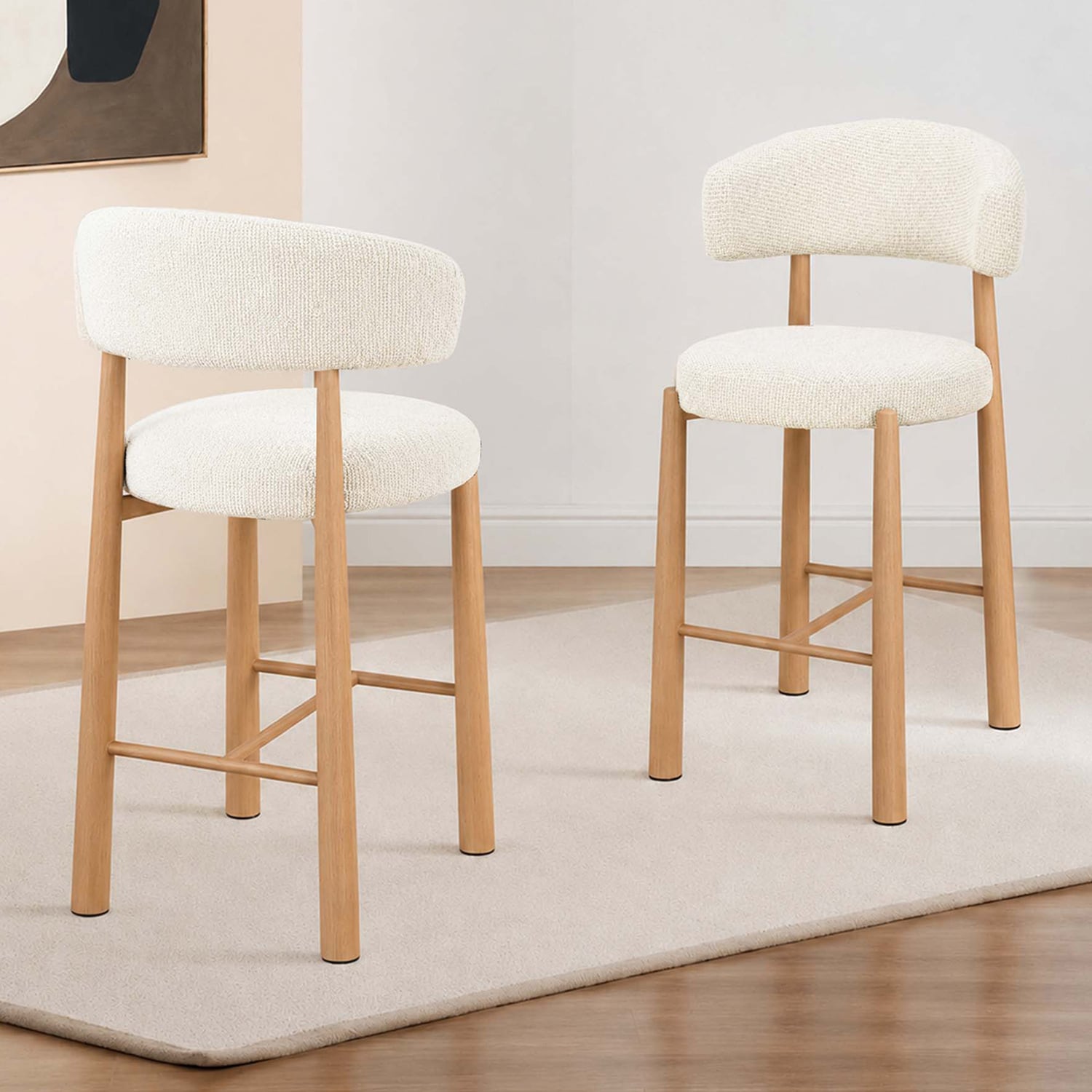 65cm Ellis Chenille Barstools