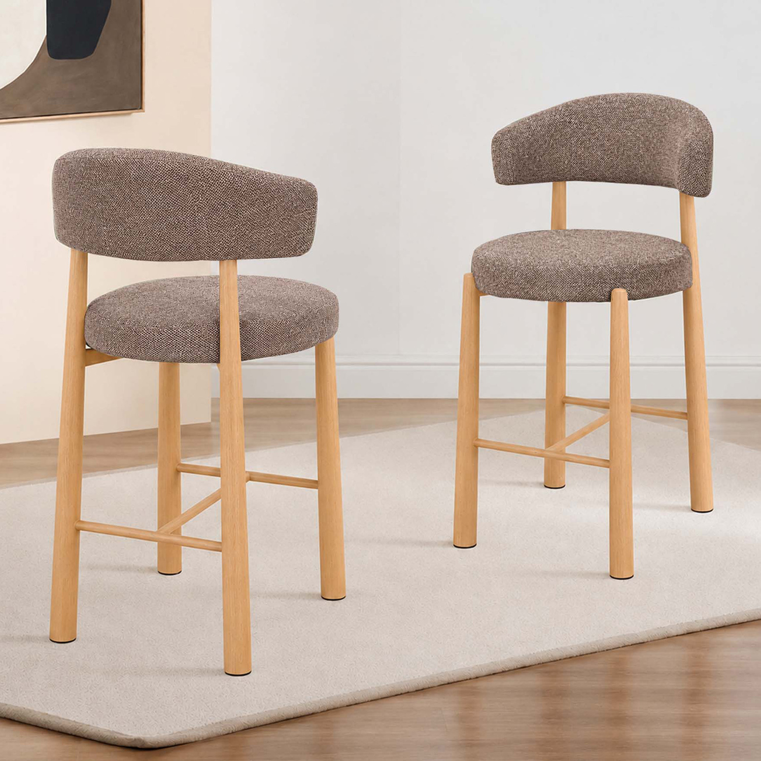 65cm Ellis Chenille Barstools