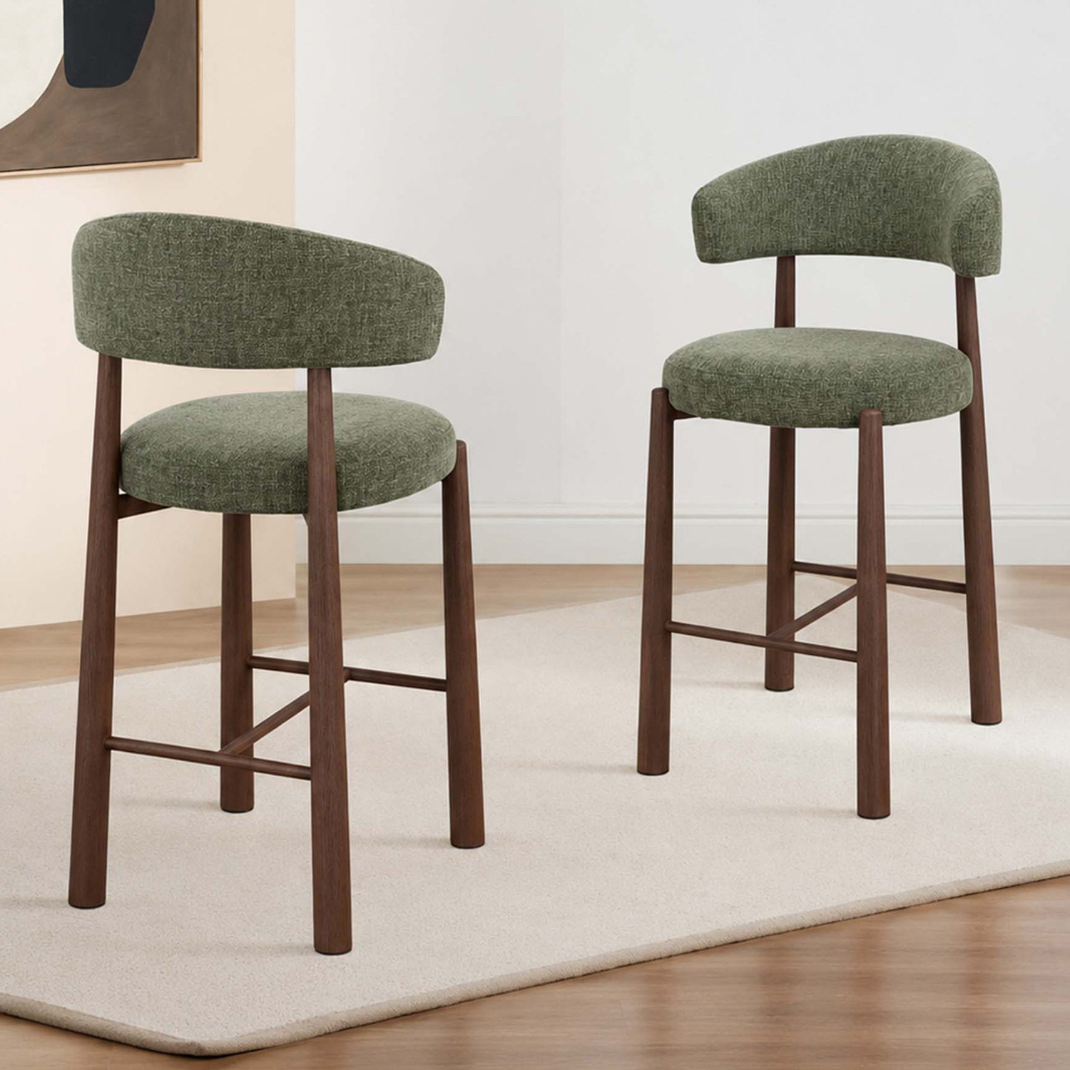 65cm Ellis Chenille Barstools