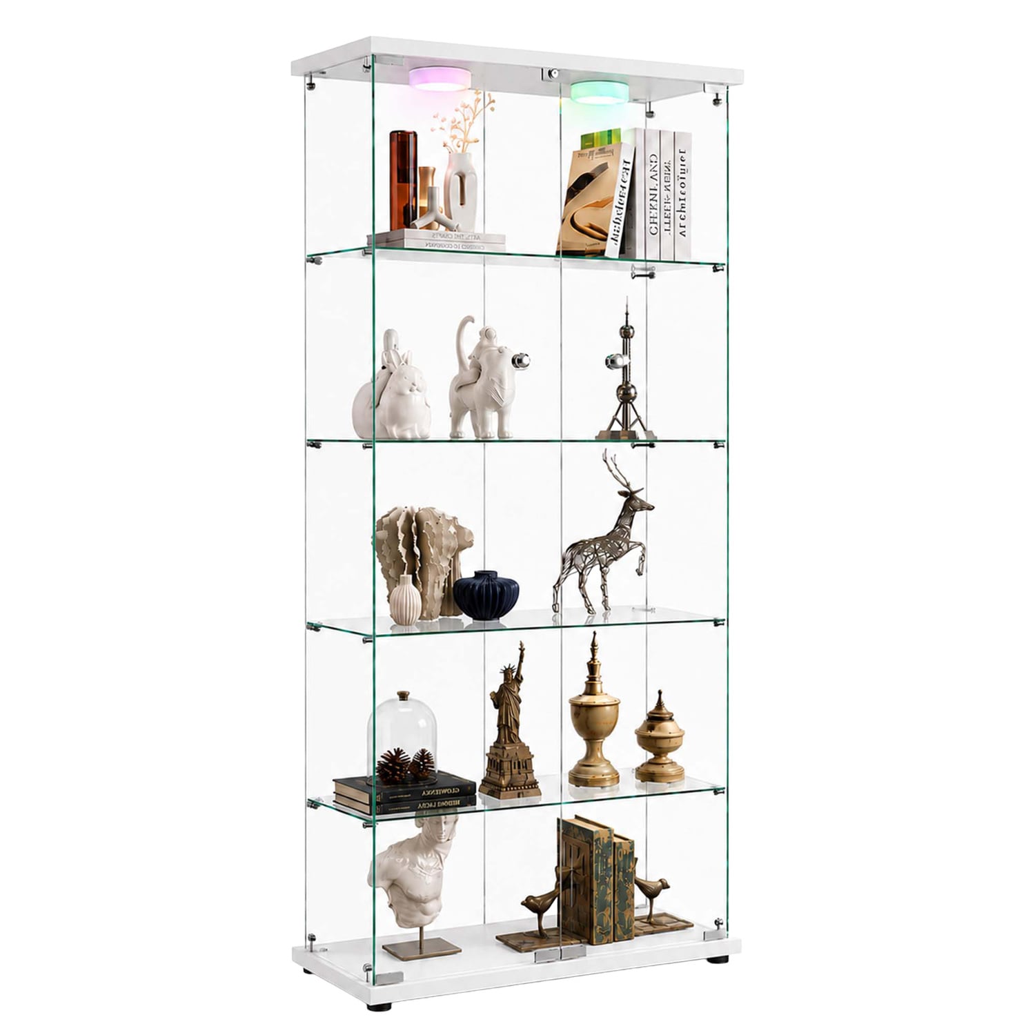 Arden 5 Tier Display Cabinet with LED