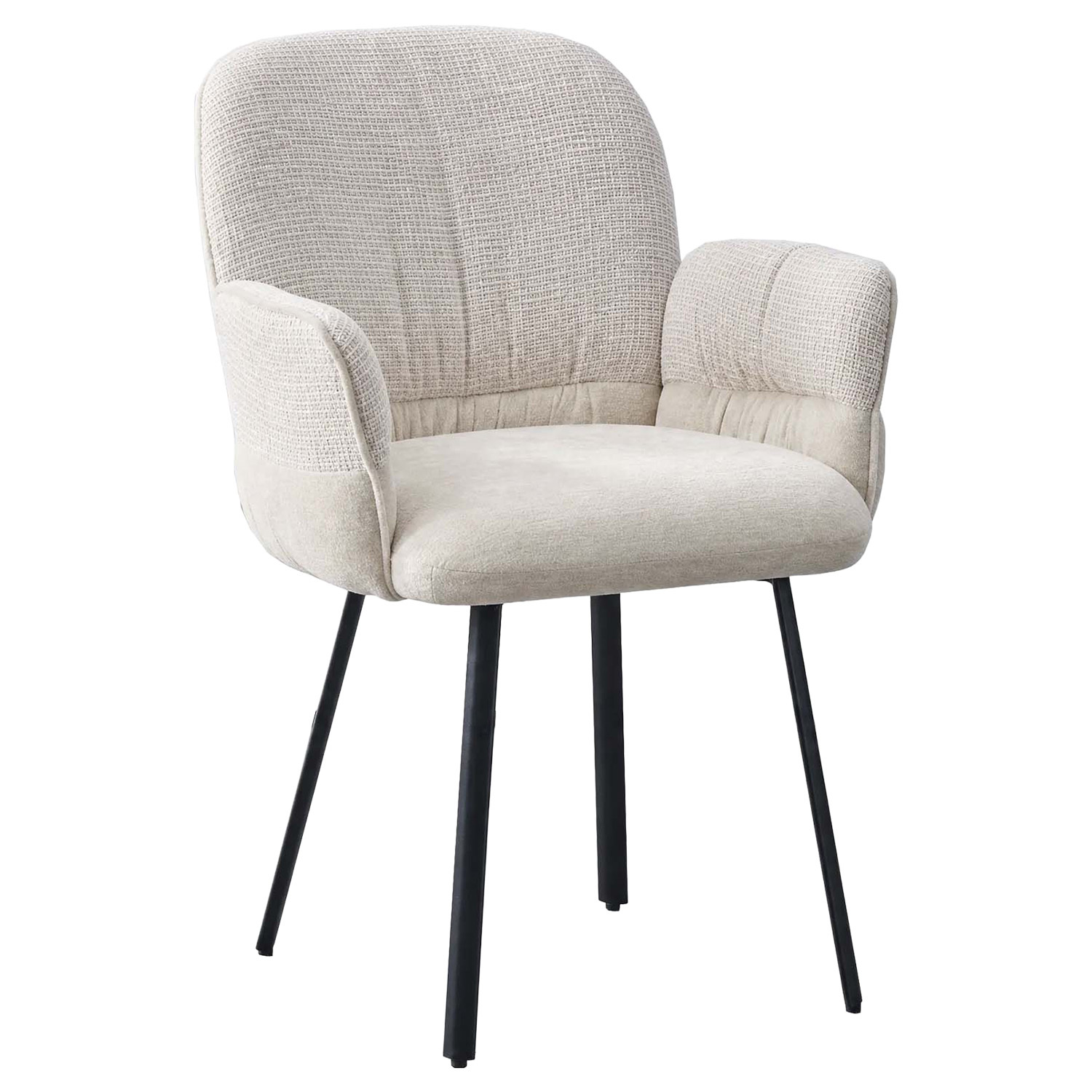Milo Chenille Dining Chairs with Arms