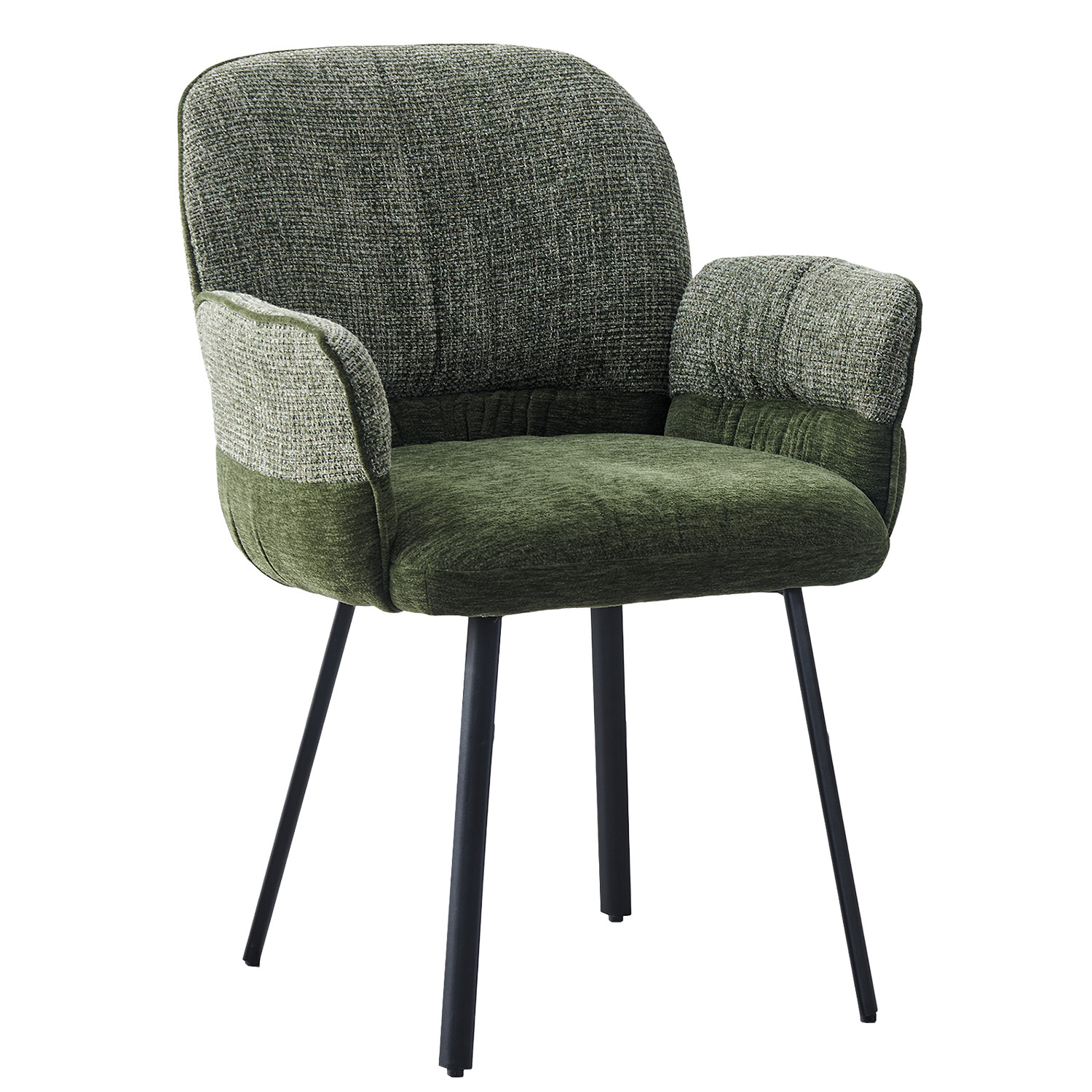 Milo Chenille Dining Chairs with Arms