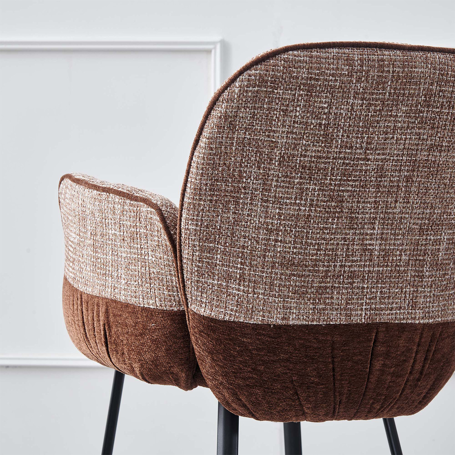 Milo Chenille Dining Chairs with Arms