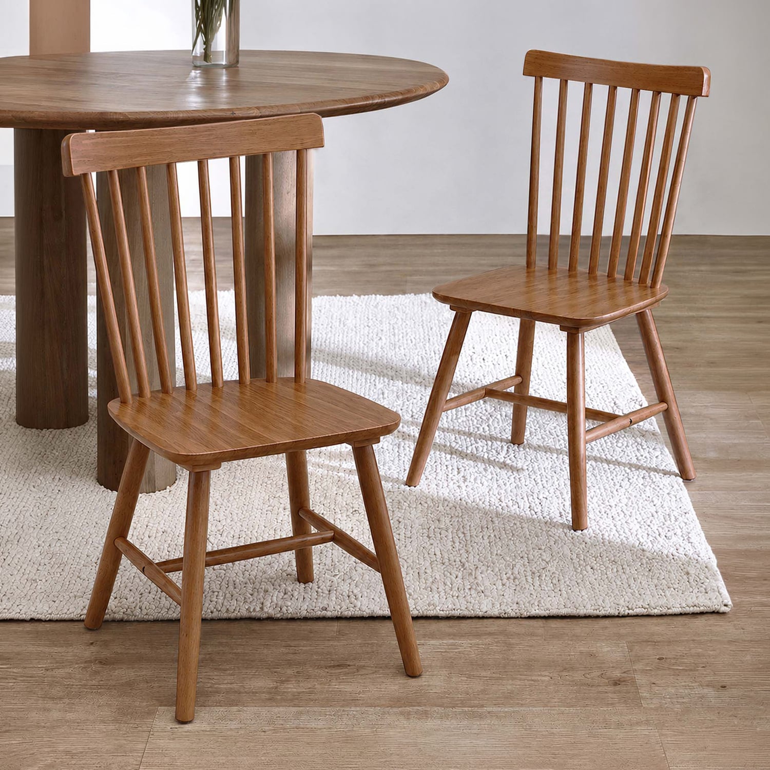 Sylvie Windsor Rubberwood Dining Chairs