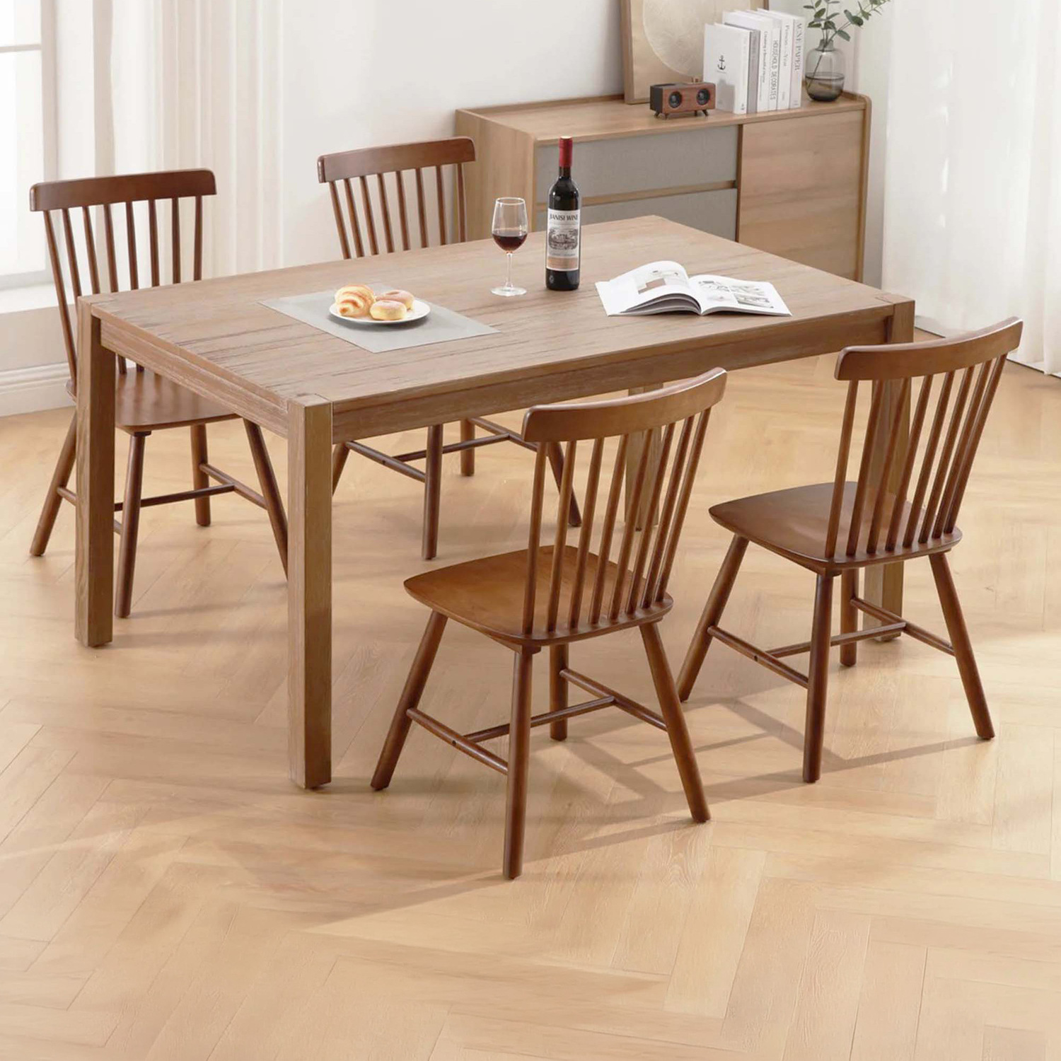 Sylvie Windsor Rubberwood Dining Chairs