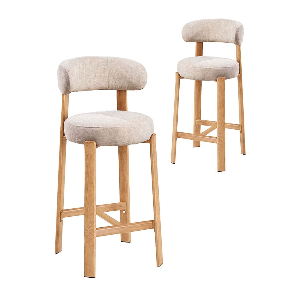 65cm Cecil I Chenille Bar Stools