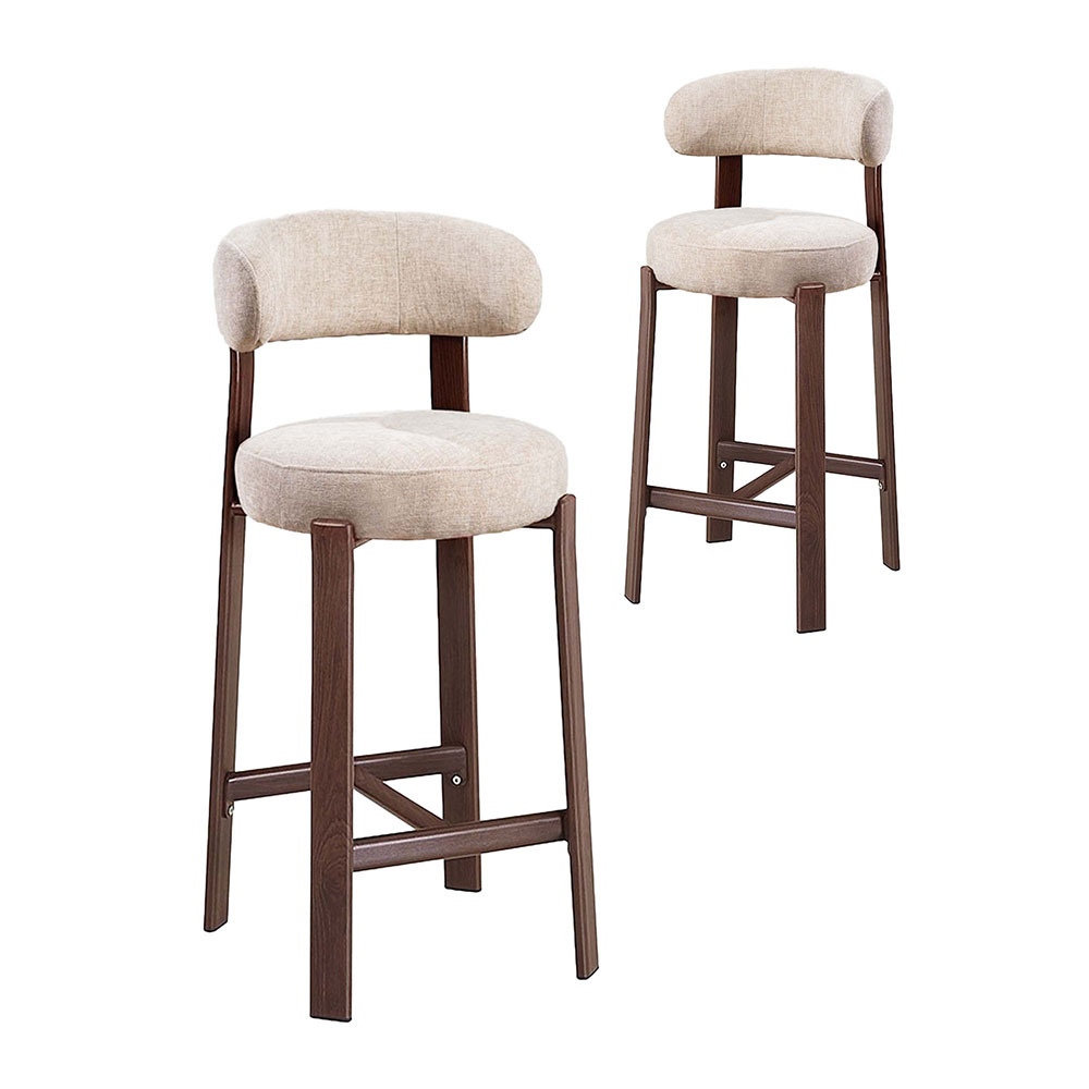 65cm Cecil II Chenille Bar Stools