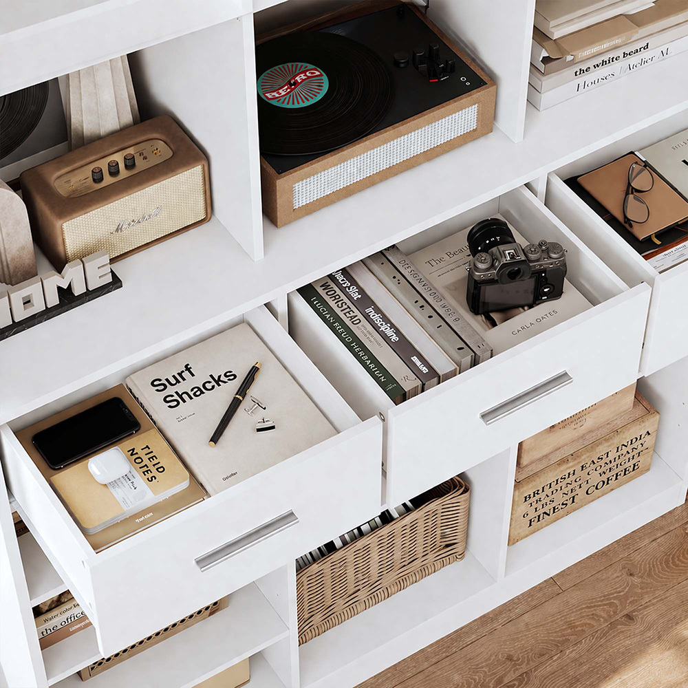 Tierra 3 Drawer Bookshelf