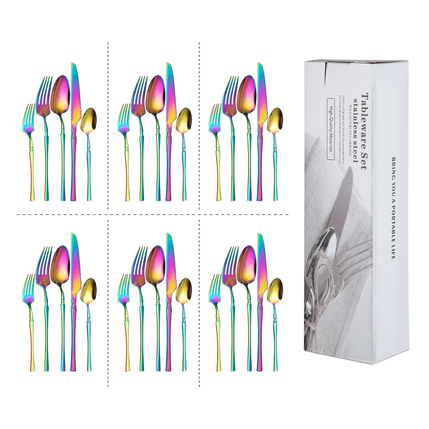 30 Piece Aoife Stainless Steel Cutlery Set