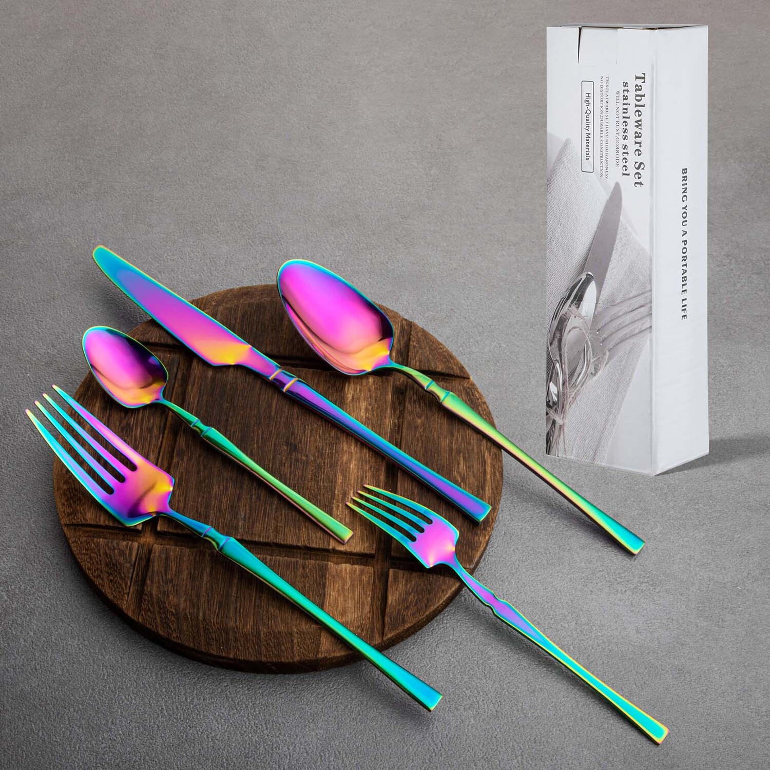 30 Piece Aoife Stainless Steel Cutlery Set