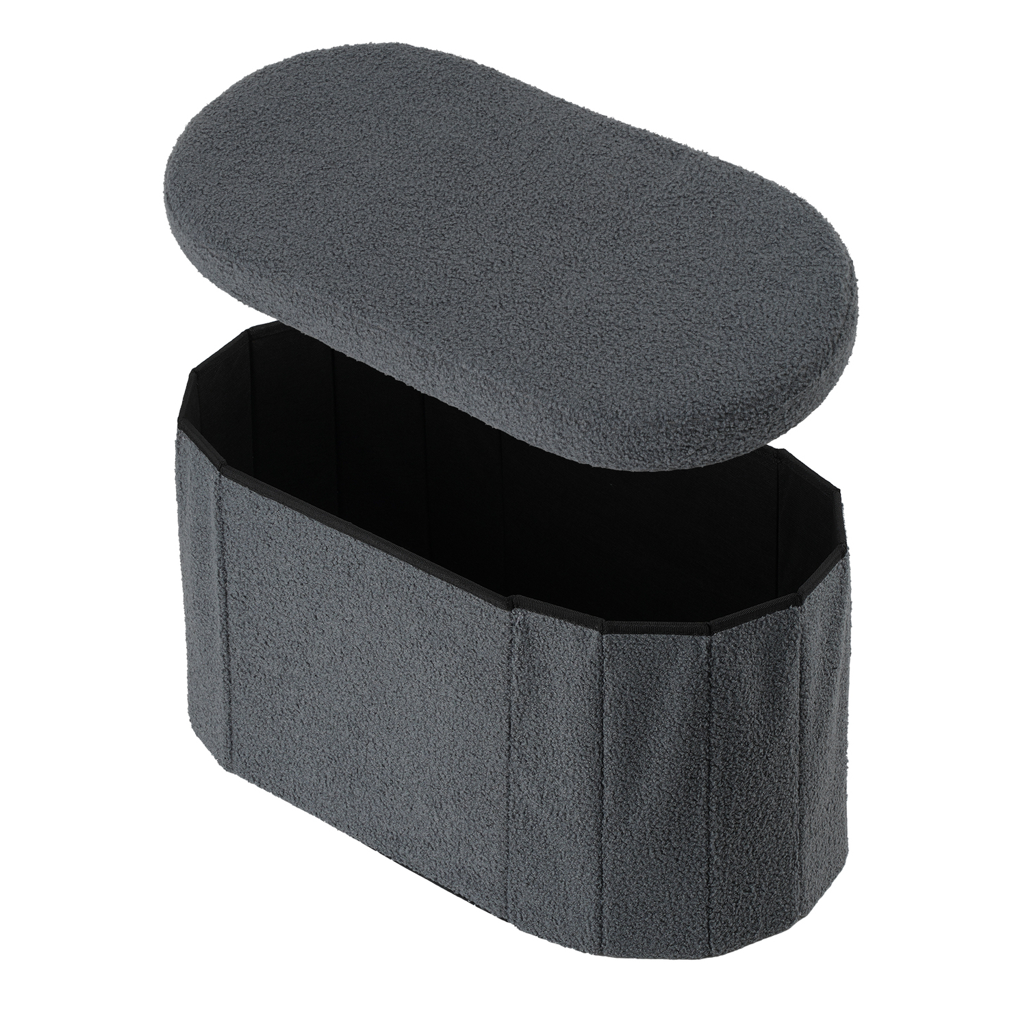 Belfast Boucle Storage Ottoman Bench