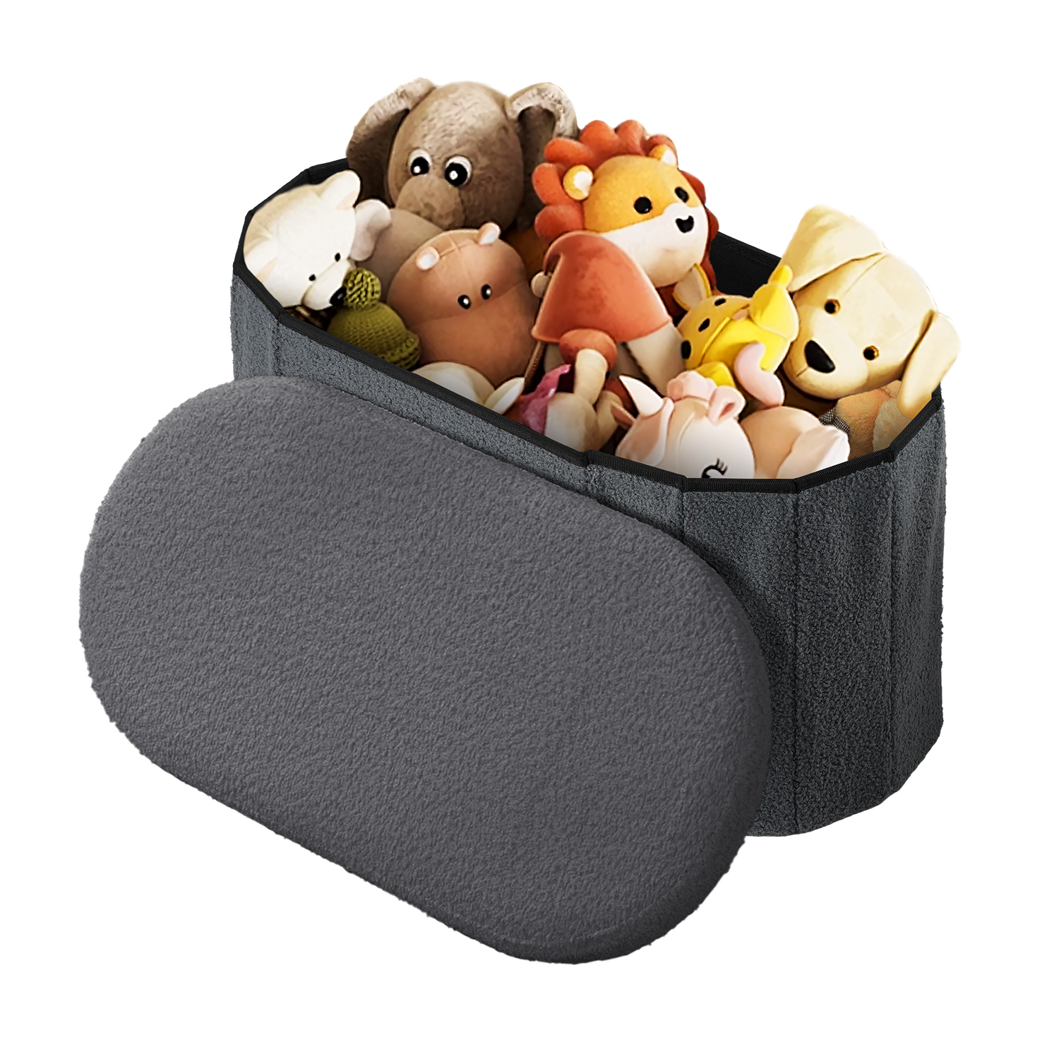 Belfast Boucle Storage Ottoman Bench