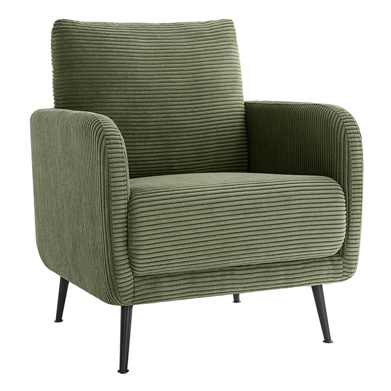 Eva Corduroy Velvet Armchair