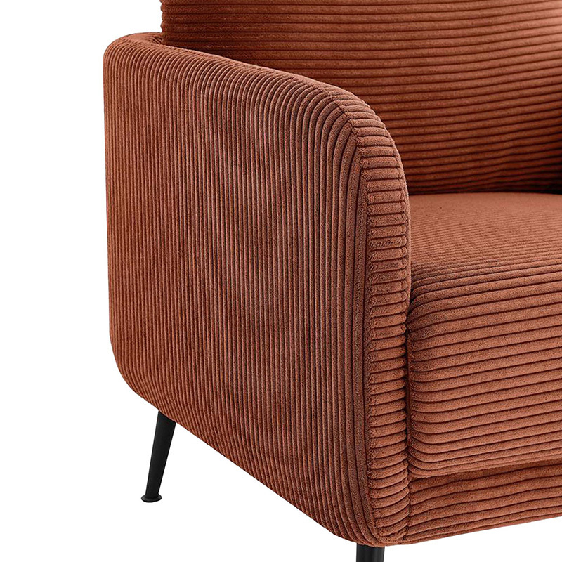 Eva Corduroy Velvet Armchair
