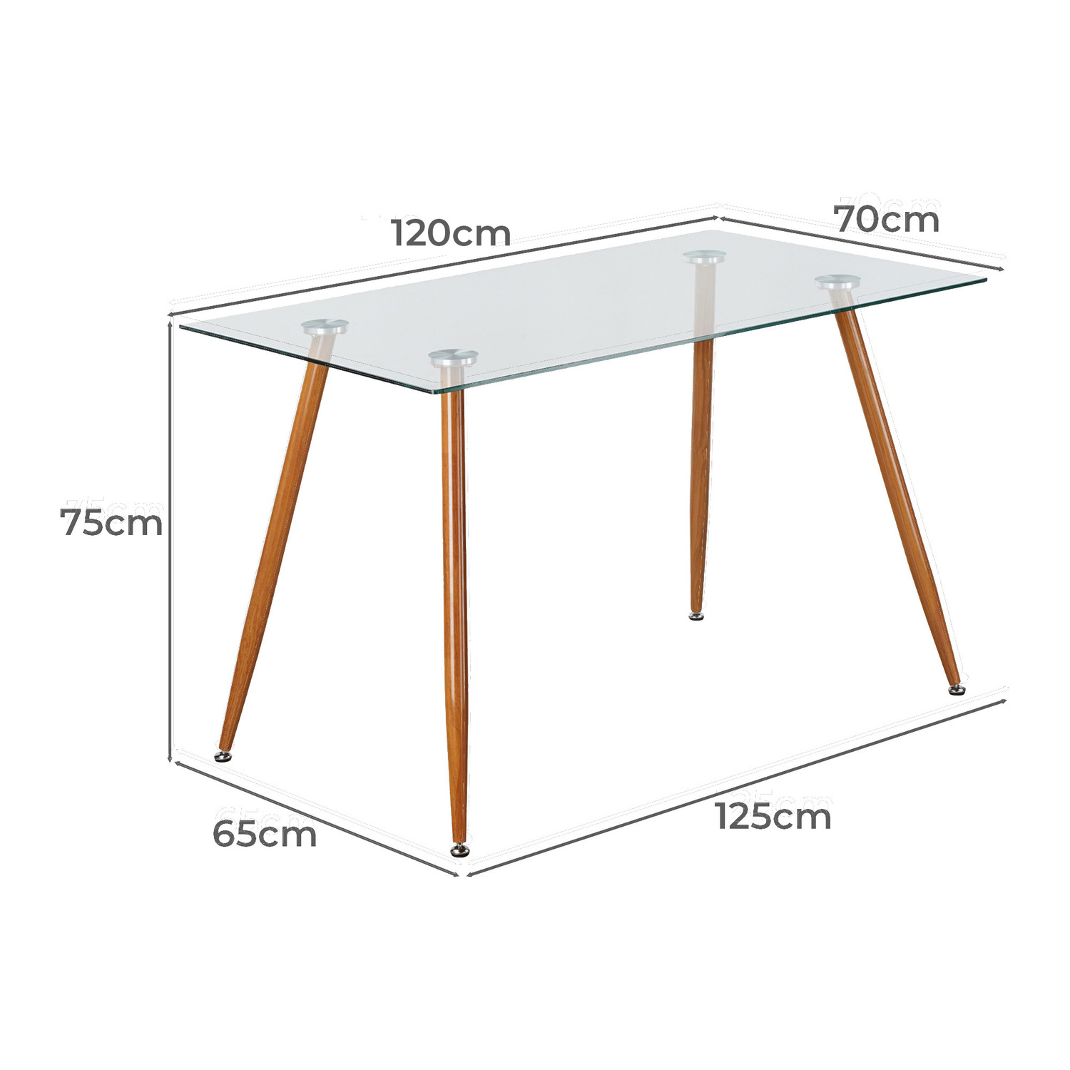 Brixton Glass Dining Table