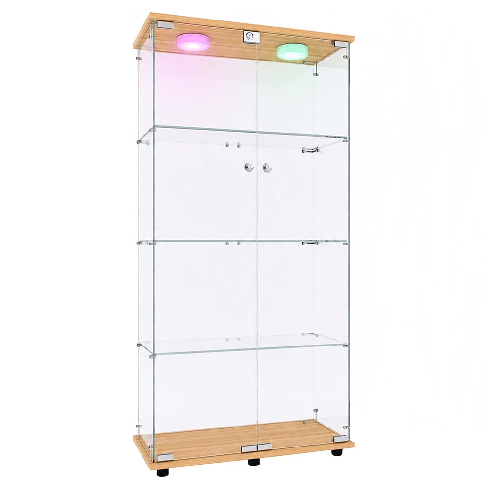 Lirra 4 Tier Display Cabinet with LED