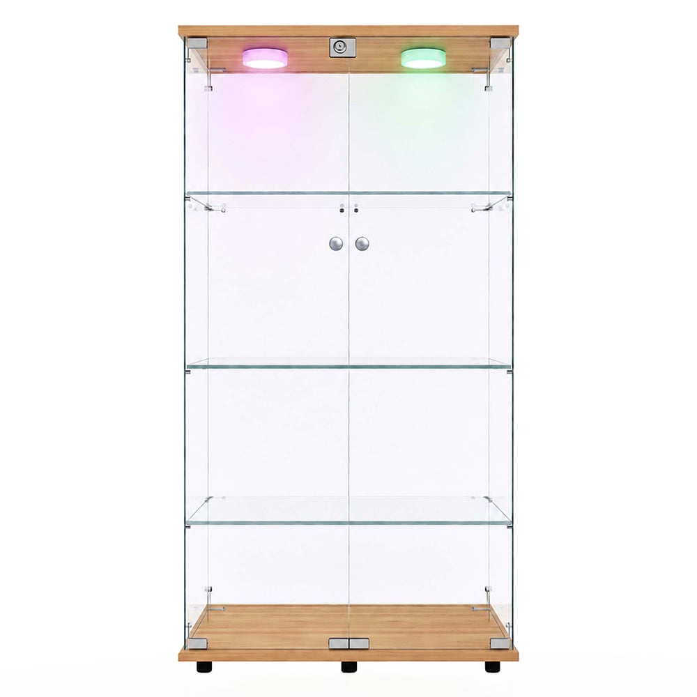 Lirra 4 Tier Display Cabinet with LED